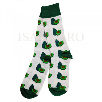 Sosete din bumbac premium, model avocado, calitate superioara, ISAHAR