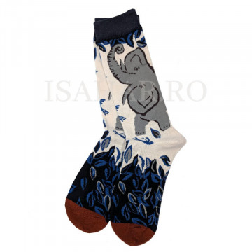 Sosete din bumbac premium, model elefant, calitate superioara, ISAHAR - Img 1