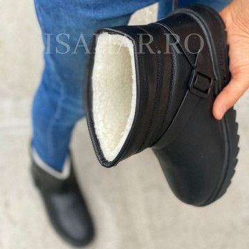 Ghete barbati, imblanite, model premium SKI, calduroase, usoare si elegante, ISAHAR - Img 3