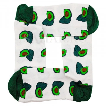 Sosete din bumbac premium, model avocado, calitate superioara, ISAHAR - Img 2
