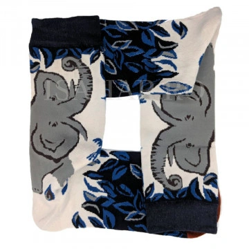 Sosete din bumbac premium, model elefant, calitate superioara, ISAHAR - Img 2
