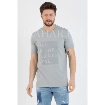 Tricou barbati BREEZY, din bumbac premium, cambrat, ISAHAR - Img 3