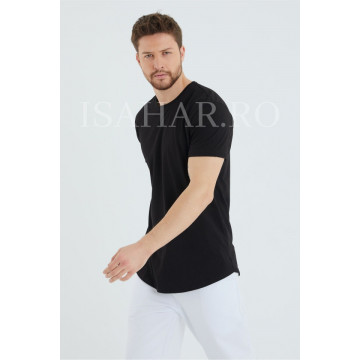 Tricou barbati , negru, material premium, model BREEZY, ISAHAR - Img 2