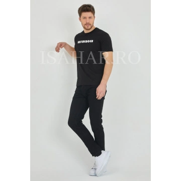 Tricou cu imprimeu pentru barbati , BREEZY, casual, din bumbac, ISAHAR - Img 6