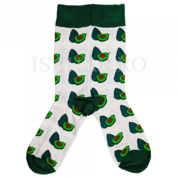 Sosete din bumbac premium, model avocado, calitate superioara, ISAHAR - Img 3