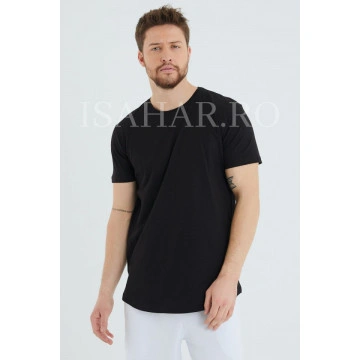 Tricou barbati , negru, material premium, model BREEZY, ISAHAR