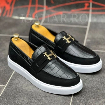 Mocasini barbati, un model special H, casual, Isahar