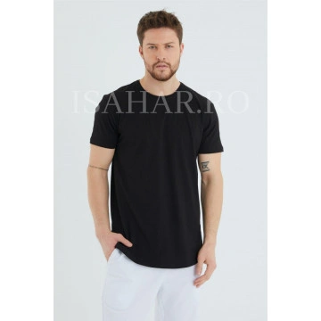 Tricou barbati , negru, material premium, model BREEZY, ISAHAR - Img 3