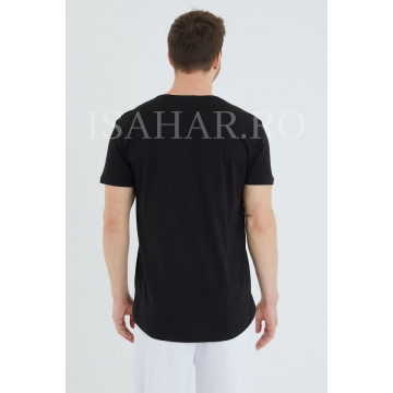 Tricou barbati , negru, material premium, model BREEZY, ISAHAR - Img 4