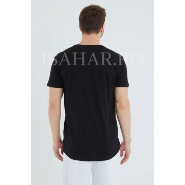 Tricou barbati , negru, material premium, model BREEZY, ISAHAR - Img 4