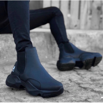 Ghete barbati, negre, talpa speciala, usoare, model acasual, ISAHAR