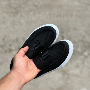Mocasini barbati, cu ciucuri, un model casual, usor si confortabil, Isahar - Img 3