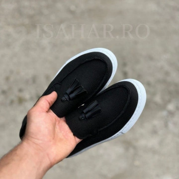 Mocasini barbati, cu ciucuri, un model casual, usor si confortabil, Isahar - Img 3