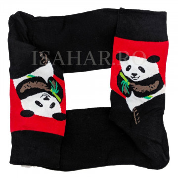 Sosete din bumbac premium, model panda, calitate superioara, ISAHAR - Img 2