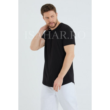 Tricou barbati , negru, material premium, model BREEZY, ISAHAR - Img 5