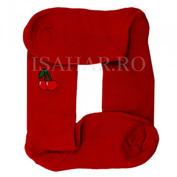 Sosete din bumbac premium, model cherry, calitate superioara, ISAHAR - Img 3