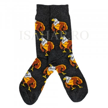 Sosete din bumbac premium, model vultur, calitate superioara, ISAHAR - Img 2