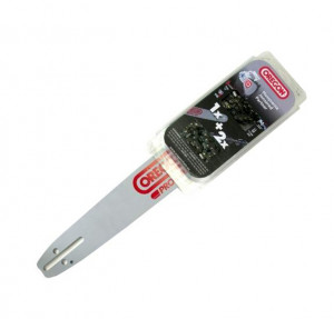 Pachet Oregon sina 16" (40cm) pas 3/8 canal 1,3mm + 2 lanturi 28 dinti pas3/8 canal 1.3