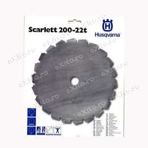 Disc (cutit) motocoasa Husqvarna Scarlett, arbusti 200mm 22dinti - Img 2