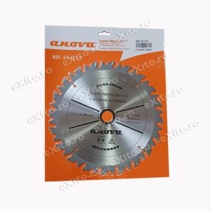 Disc (cutit) motocoasa VIDIA, arbusti 255mm 20 dinti profil drept anti-recul - Img 2