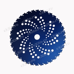 Disc (cutit) motocoasa Sanyo Metal VIDIA 255mm 36dinti - Img 2