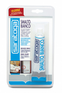Email pentru renovarea si retusarea cazilor, chiuvetelor, electrocasnicelor, cu pensula in dotare, Saratoga - 45Gr