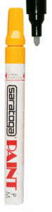 Marker vopsea cu varf MEDIU culoarea galben | Exito.ro
