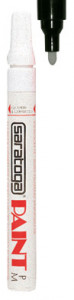 Marker vopsea cu varf MEDIU culoarea alb | Exito.ro