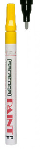 Marker vopsea cu varf SUBTIRE culoarea galben | Exito.ro