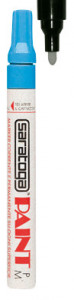 Marker vopsea cu varf MEDIU culoarea albastru deschis | Exito.ro