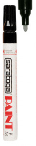 Marker vopsea cu varf MEDIU culoarea negru | Exito.ro