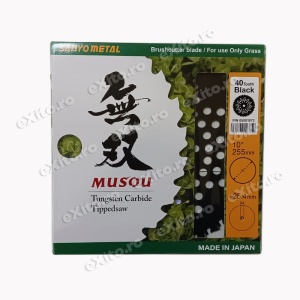 Disc (cutit) motocoasa Sanyo Metal VIDIA 255mm 40dinti - Img 4