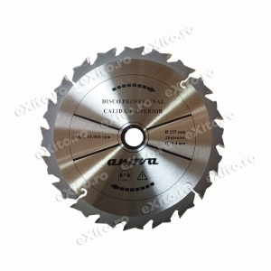 Disc (cutit) motocoasa VIDIA, arbusti 255mm 20 dinti profil curb anti-recul