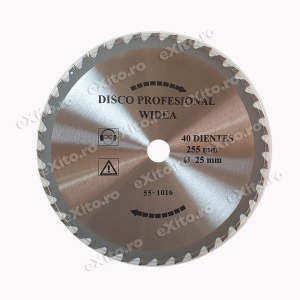 Disc (cutit) motocoasa VIDIA , arbusti 255mm 40 dinti