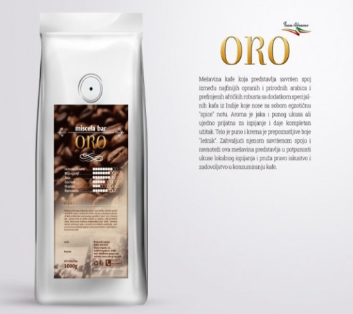 Abramo Oro Espresso kafa u zrnu 1 kg