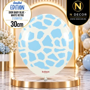 Baloane Latex 30cm Dior Baby Blue - White Retro 21259723