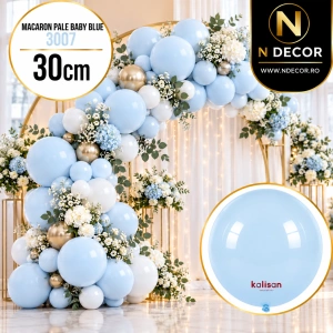 Baloane Latex 30cm Macaron Pale Baby Blue Kalisan 3007 - Img 2