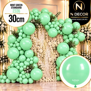 Baloane latex 30cm Mint Green Standard 2336 - Img 2