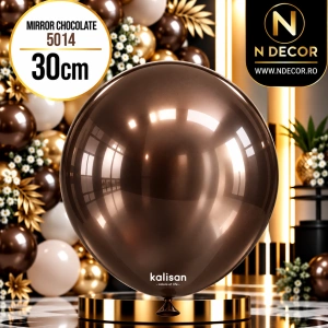 Baloane latex 30cm Mirror Chocolate Kalisan 5014