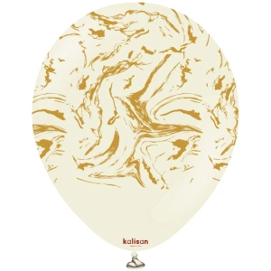 Baloane latex 30cm Space Nebula - White Sand Print - Gold - Img 2