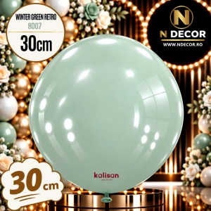 Baloane latex 30cm Winter Green Retro Kalisan 8007