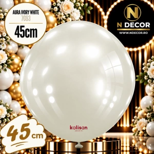 Balon Jumbo Latex 45cm Aura Ivory White 7083