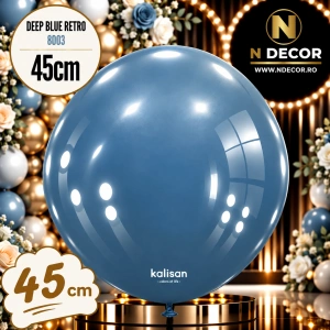 Balon Jumbo Latex 45cm Deep Blue Retro 8003