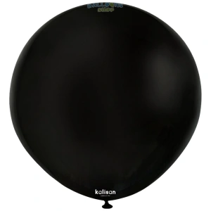 Balon Jumbo Latex 45cm Negru Standard 2332 - Img 2