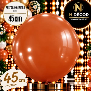 Balon Jumbo Latex 45cm Rust Orange Retro 8001