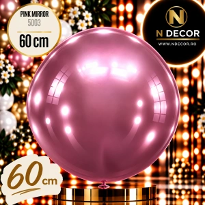 Balon Jumbo Latex 60cm Pink Mirror 5003