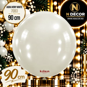 Balon Jumbo Latex 90cm Aura Ivory White 7083