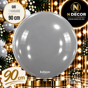 Balon Jumbo Latex 90cm Gri Standard 2335