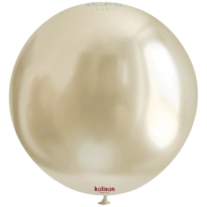 Balon Jumbo Latex 90cm White Gold Mirror 5011 - Img 2