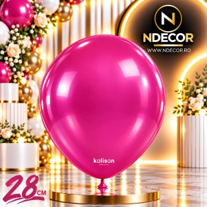 SET 50 Baloane Latex 28cm Fucsia Metalic 7022